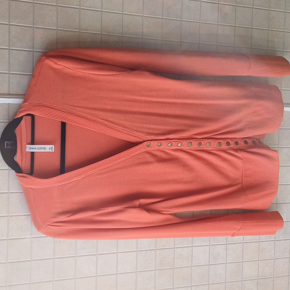 Zenana Outfitters Orange cardigan